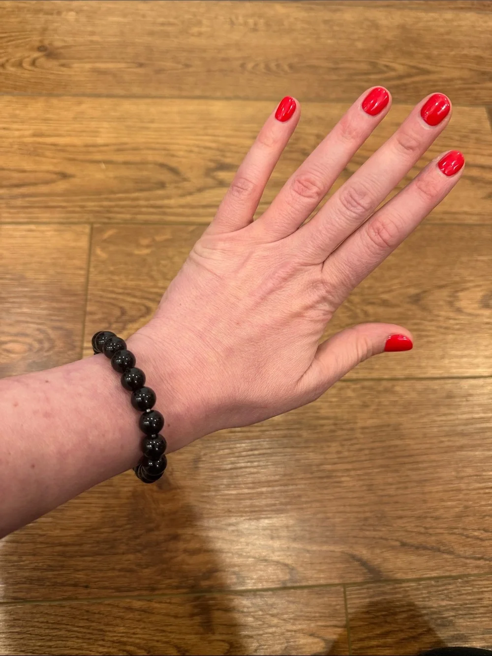 Black Onyx Stretch Bracelet - Sleek Minimalist Accessory